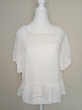 BLEND Denmark Whimsical Blouse Ivory Size XS